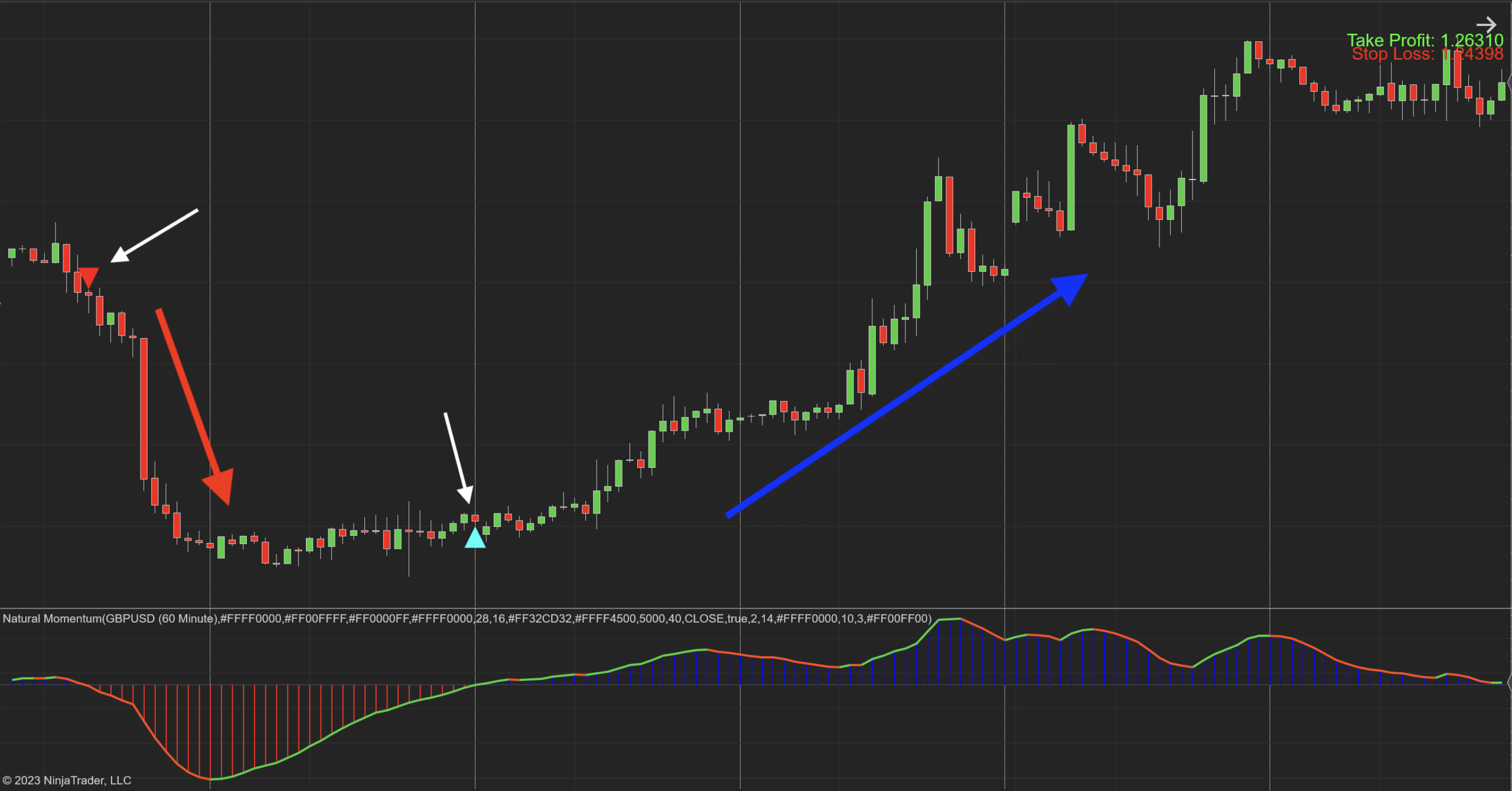 Natural Momentum NT8 Indicator 