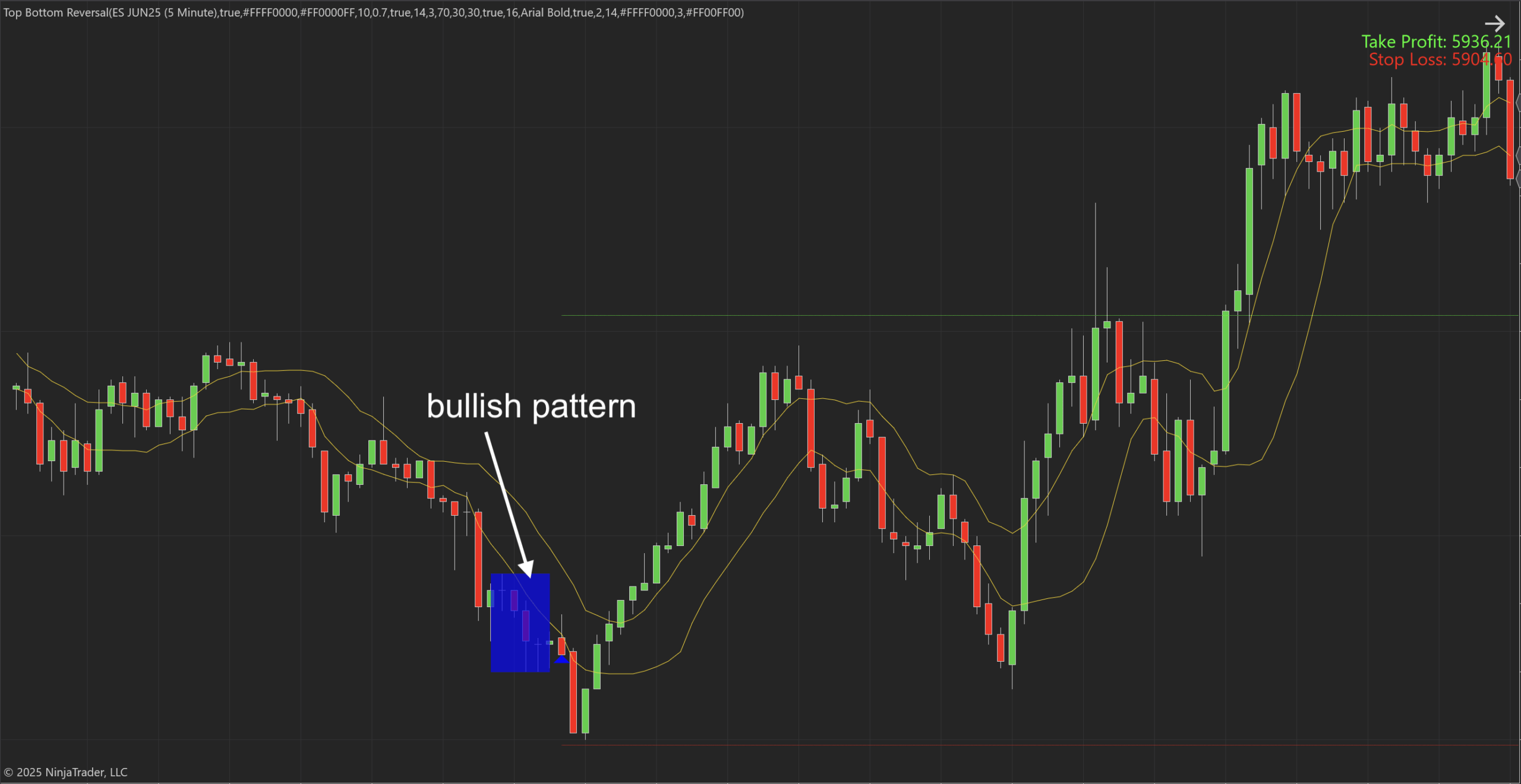 Top Bottom Reversal Indicator for Ninjatrader 8