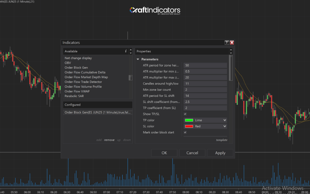 order block indicator installation